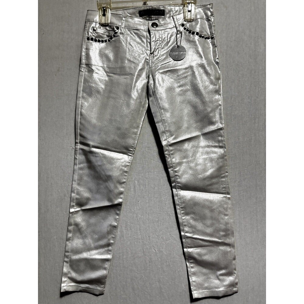 Silent Disco By Celebrity Pink Junior PEARL Size 1 Skinny Pant Studded NWT